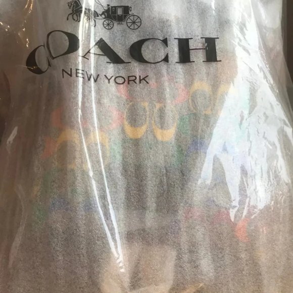 Coach Track Backpack In Rainbow Signature Canvas - Picture 7 of 10